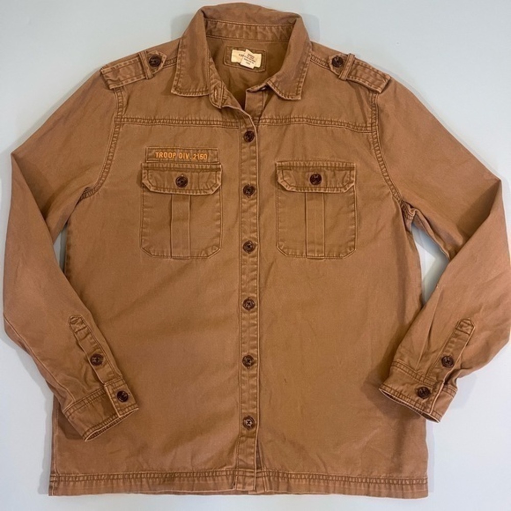 Y2k Troop Military Button-Down Jacket